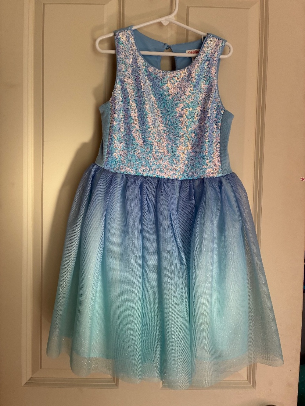 Cat & Jack blue sparkle dress